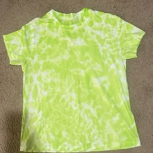 Lululemon All Yours Yellow Tie Dye Shirt